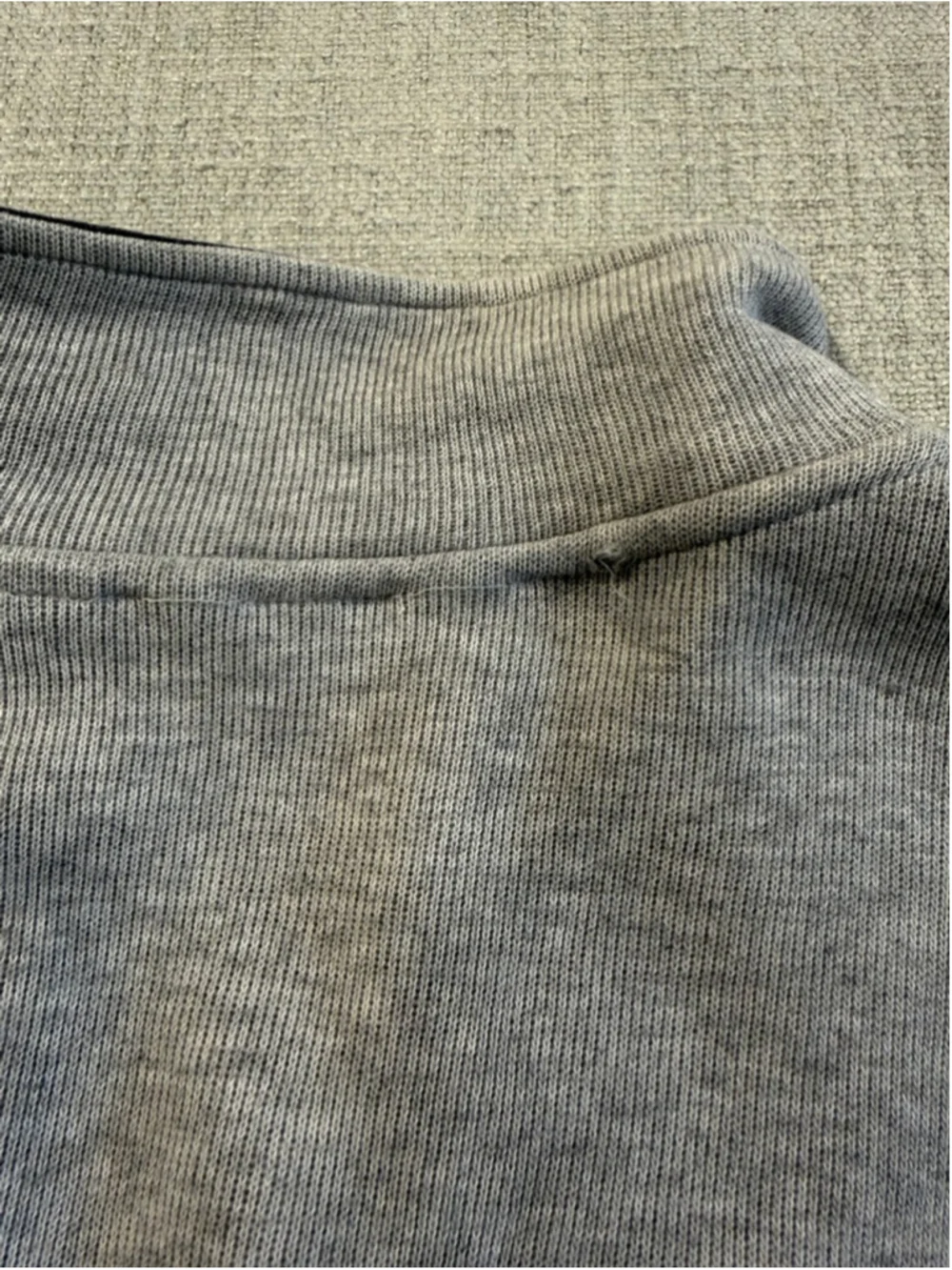Lacoste light gray quarter zip cotton sweatshirt men’s XL